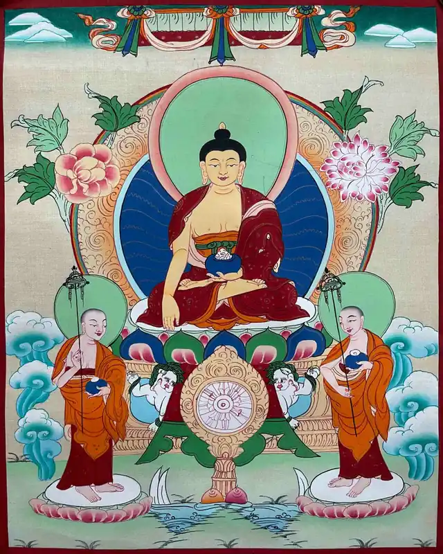 Thangka du Bouddha Shakyamuni du Népal