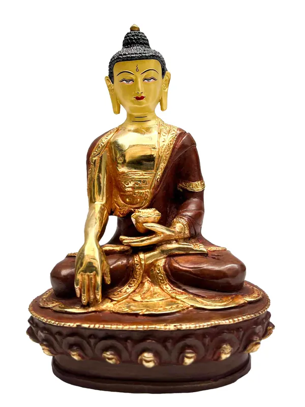 Statue traditionnelle de Shakyamuni Bouddha du Népal