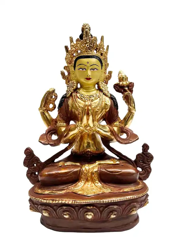 Statue de Chenrezig de 23 cm