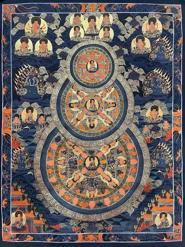 66 cm Bouddha Mandala