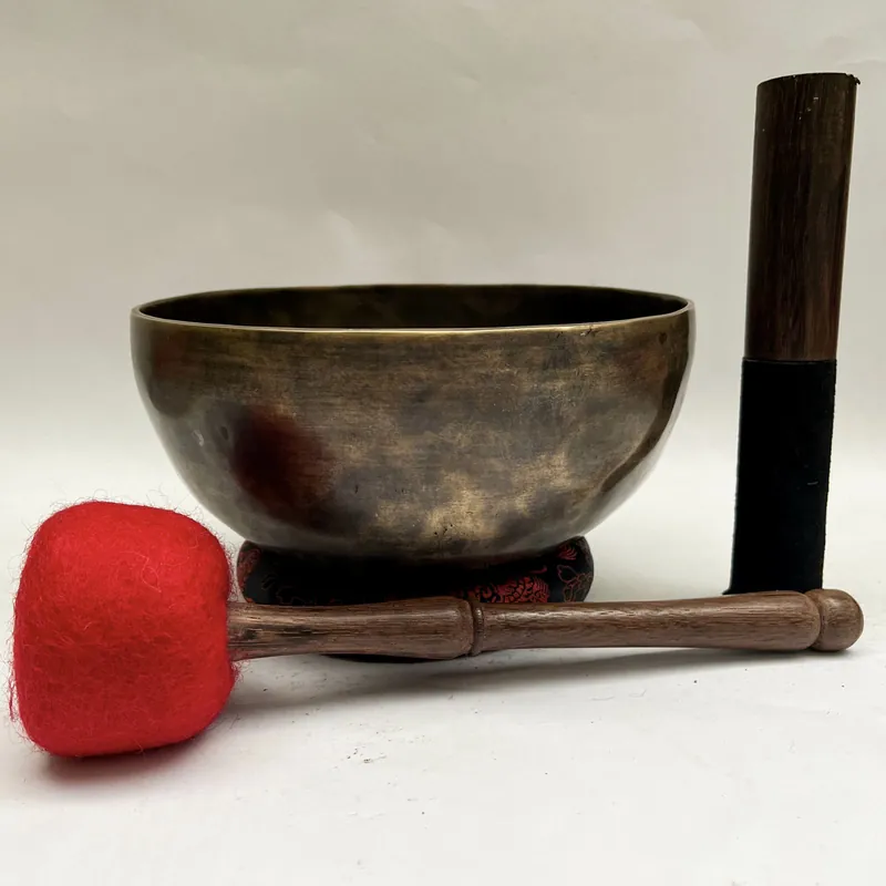 Bol chantant lunaire en bronze de 9 cm