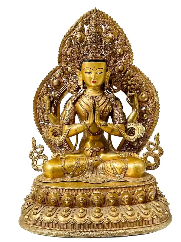 Statue de Chenrezig de 65 cm