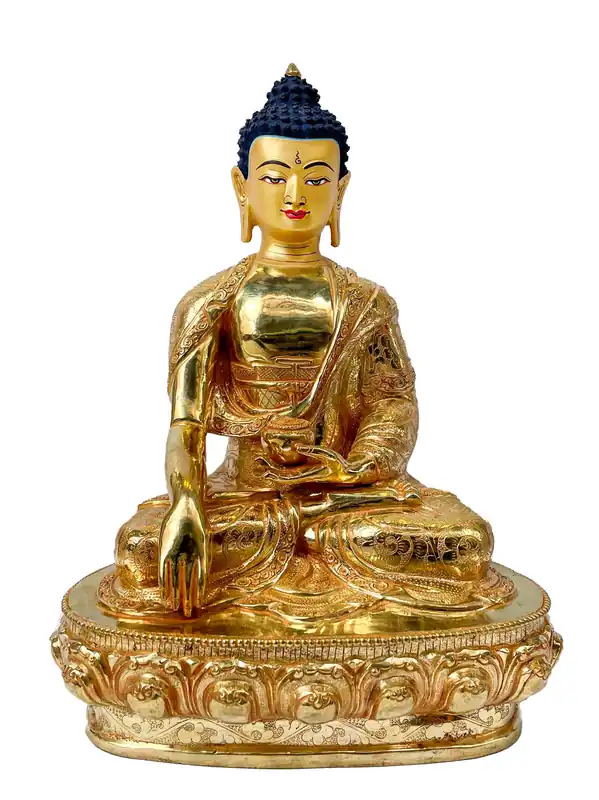 Statue bouddhiste de Shakyamuni Buddha du Népal