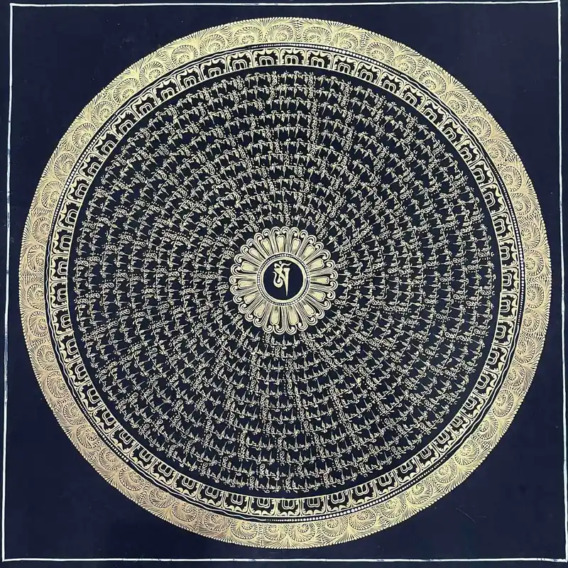 Art du mandala du mantra Om