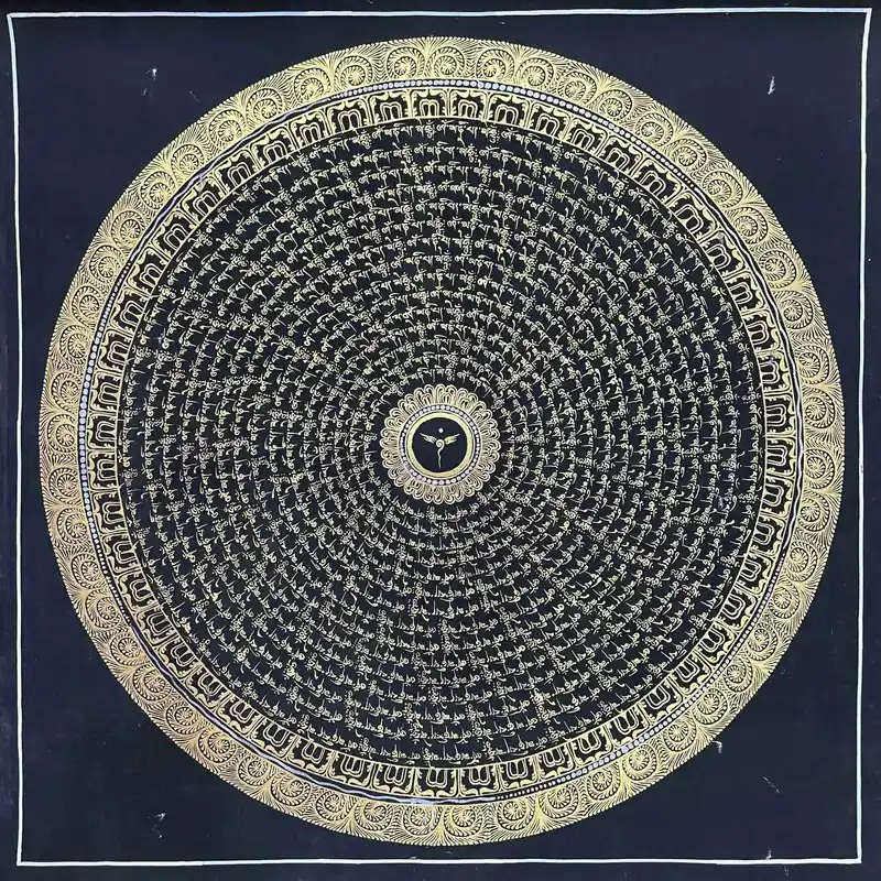 Art du mandala de l’œil de Bouddha