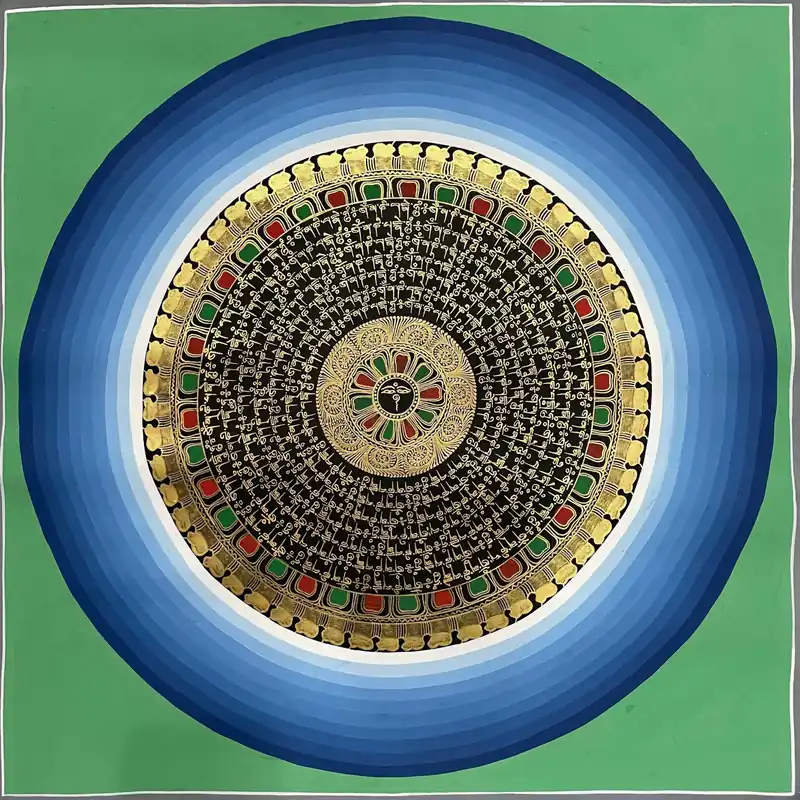 Œil de Bouddha mandala traditionnel