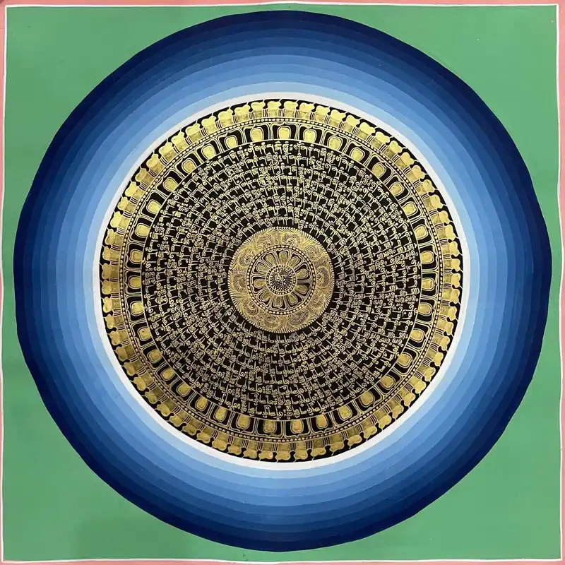 Mandala tibétain de 45 cm