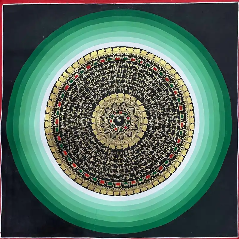 Mandala tibétain de 45 cm