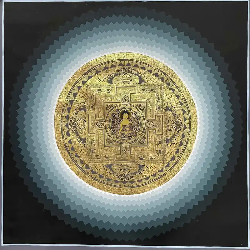 Art du mandala de Shakyamuni Bouddha