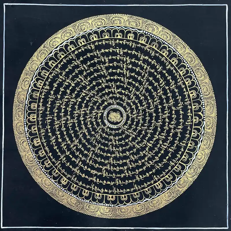 Le mandala des symboles auspicieux