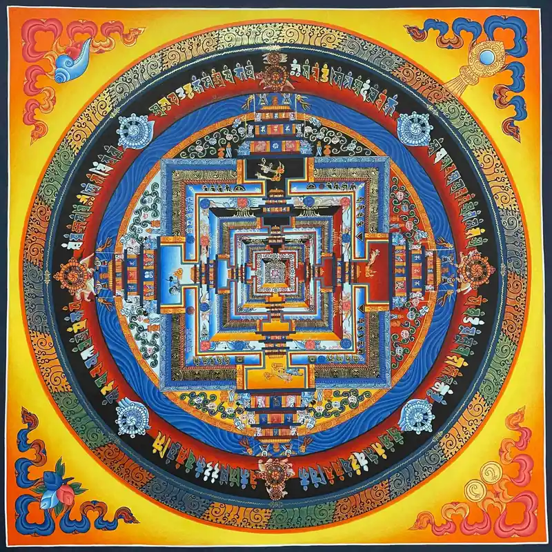 33 cm mandala de Kalachakra