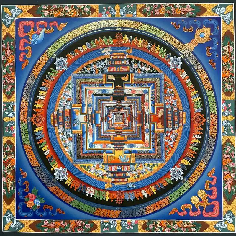 33 cm Kalachakra mandala traditionnel