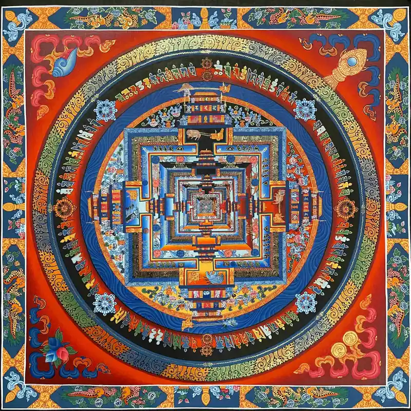 33 cm mandala kalachakra fait main