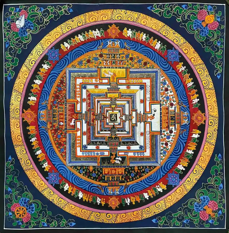48 cm mandala du Kalachakra