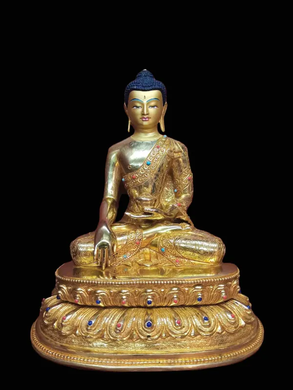 Statue traditionnelle de Shakyamuni Bouddha de 30 cm