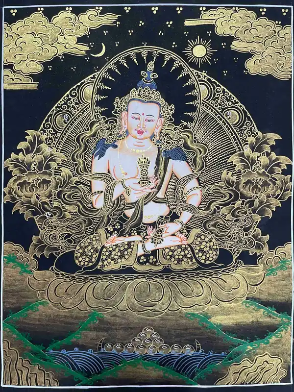 Art thangka de Vajrasattva du Népal
