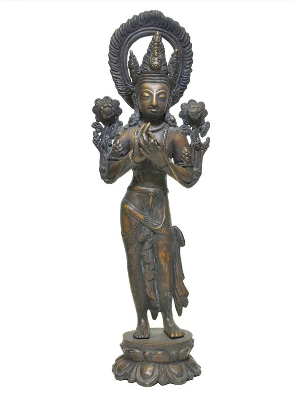 Statue de Padmapani Lokeshvara de 32 cm