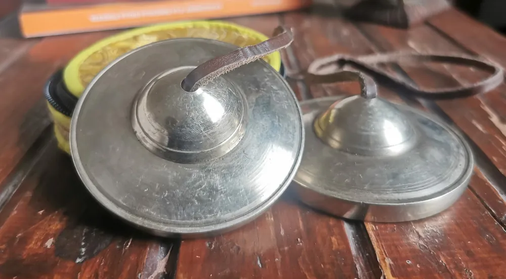 Tingsha en bronze du Népal