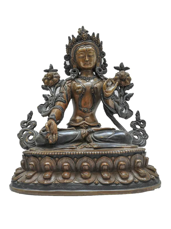 Statue de Tara blanche de 21 cm