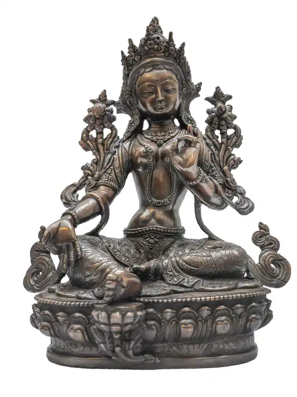 Statue de Tara verte de 23 cm