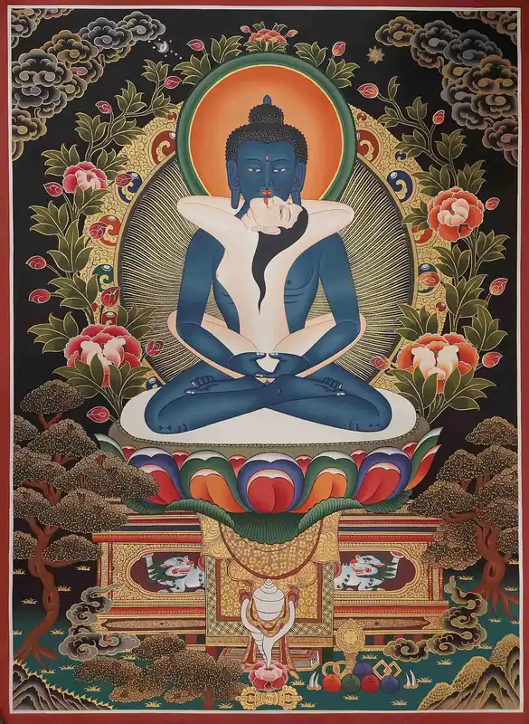 Thangka de Samantabhadra du Népal