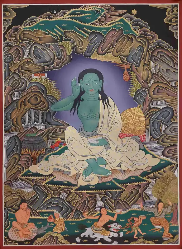 Peinture bouddhiste de Milarepa