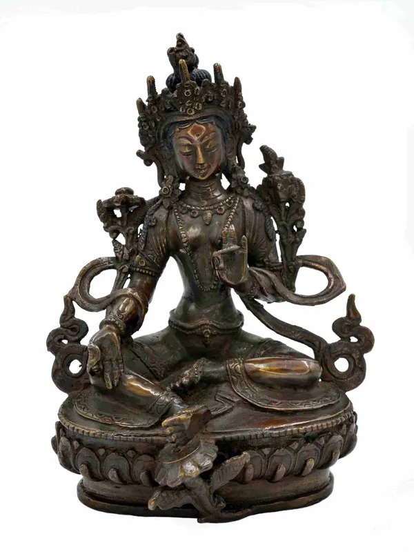 Statue de Tara verte de 17 cm