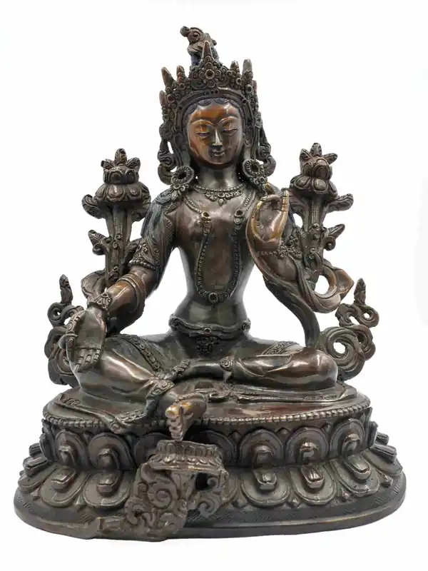 Statue de Tara verte de 22 cm