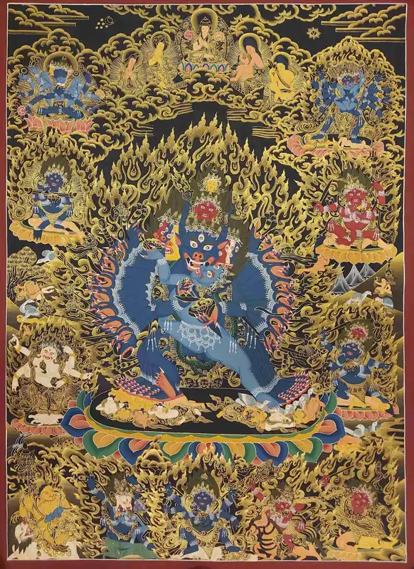 Art de thangka de Yamantaka