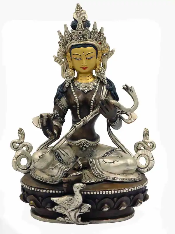 Statue de Saraswati de 23 cm