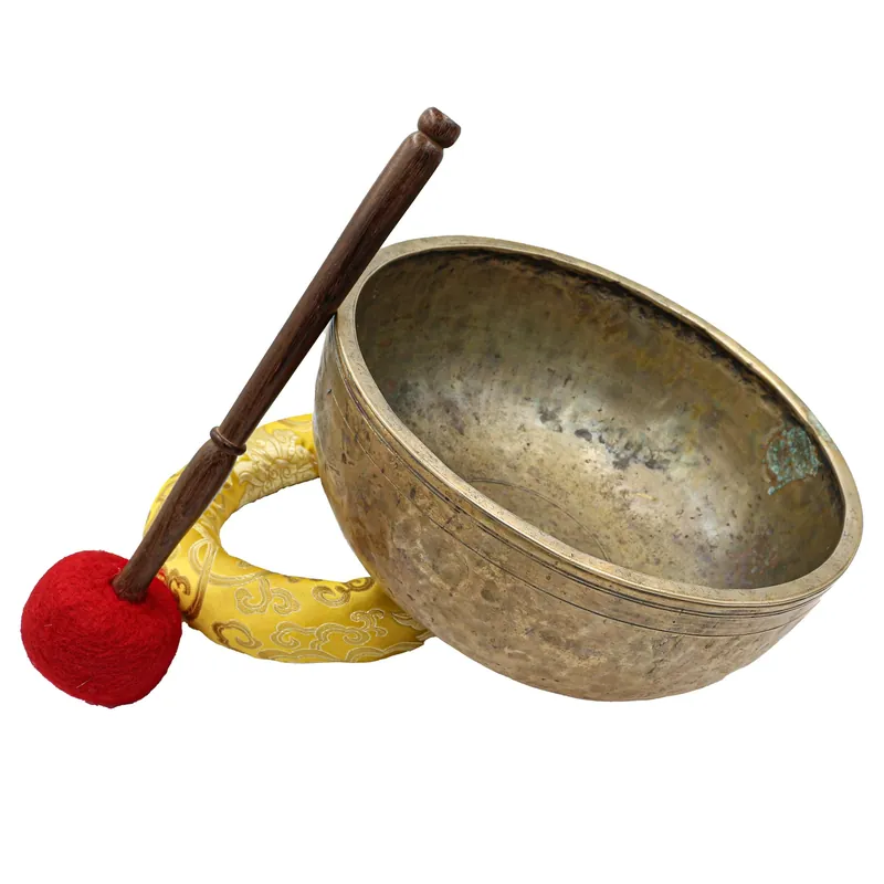 Bol chantant Jambati de 13 cm, battu à la main, provenant du Népal.