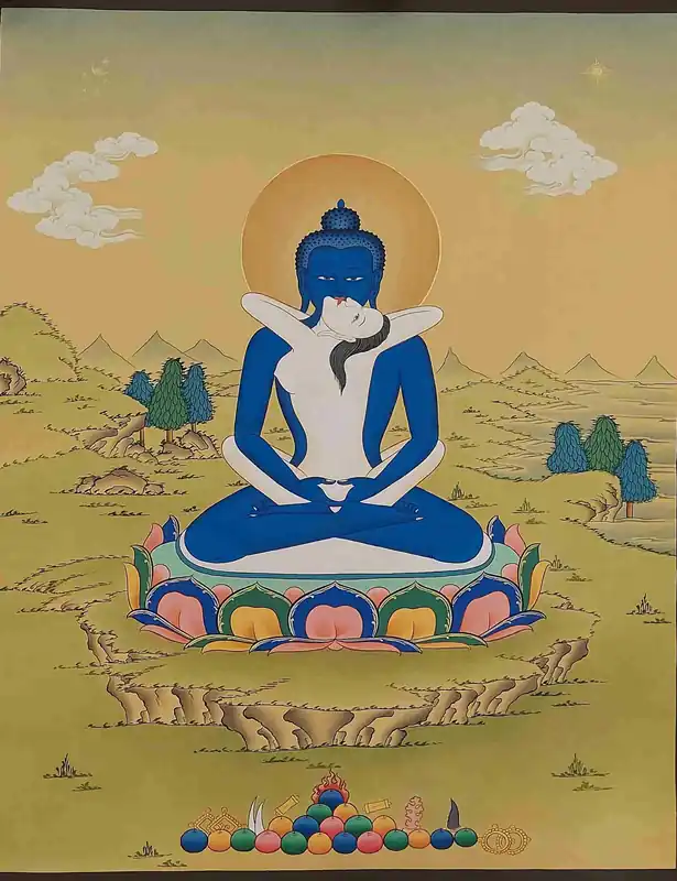 Peinture Karma Gadri de Samantabhadra