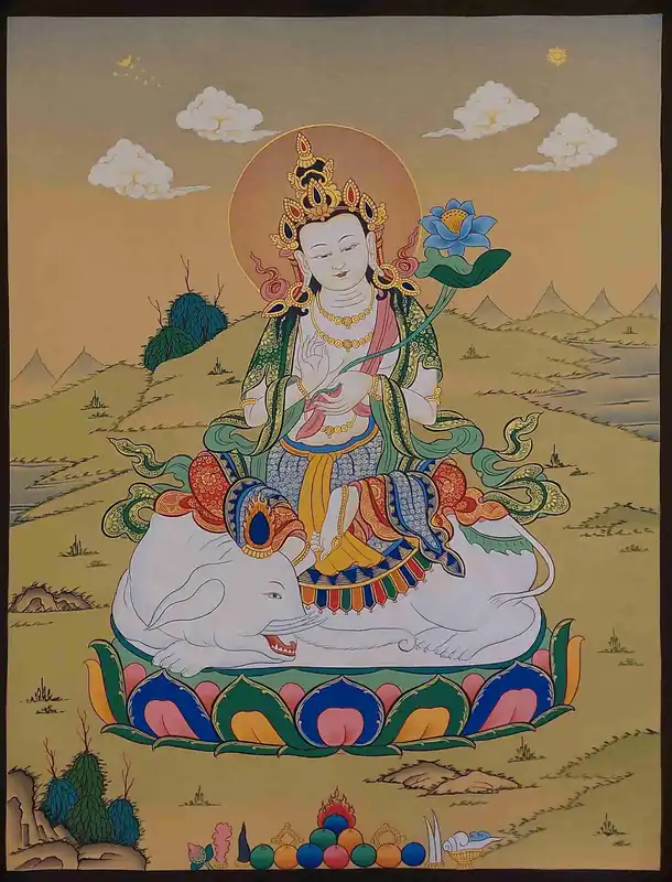 Thangka de Karma Gadri de Samantabhadra