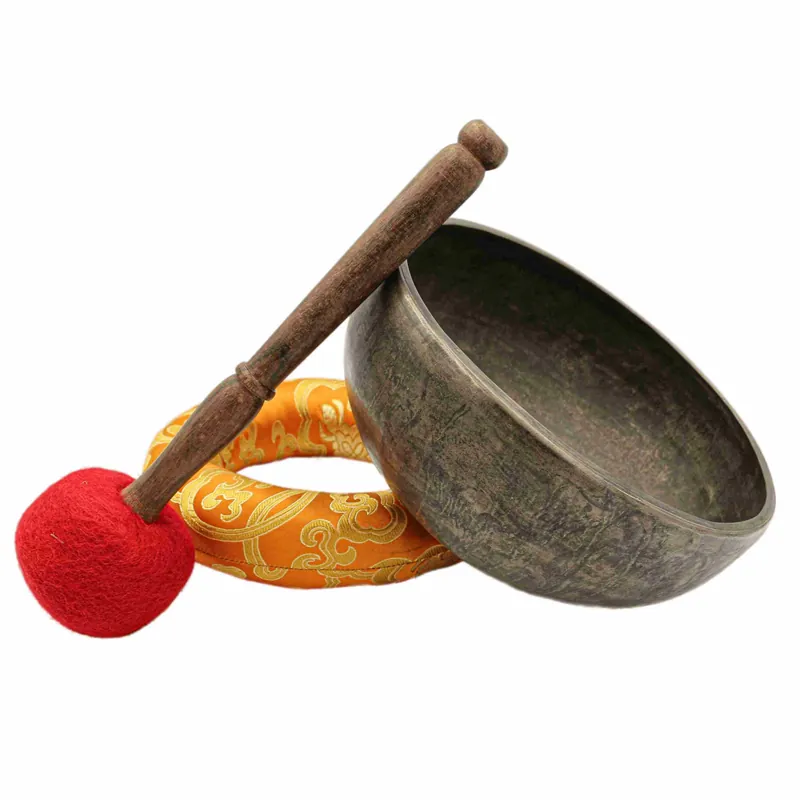 Bol chantant Jambati de 8 cm martelé à la main