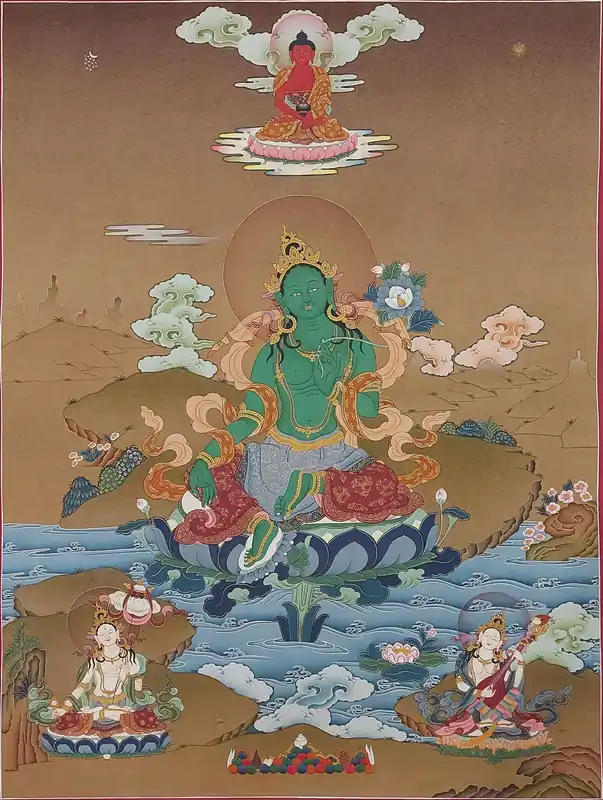 Art bouddhiste Karma Gadri de la Tara Verte