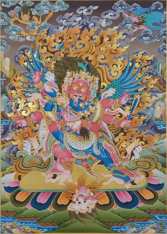 Thangka bouddhiste de Vajrakilaya