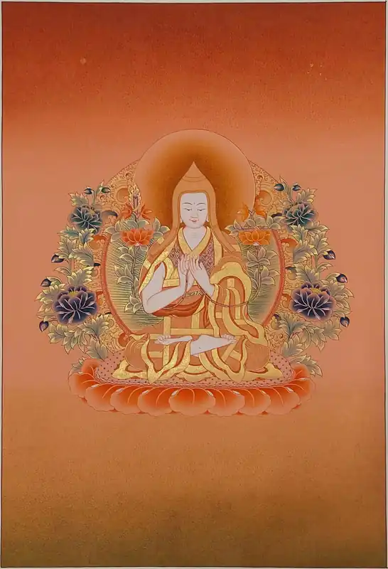Peinture de Karma Gadri de Tsongkhapa