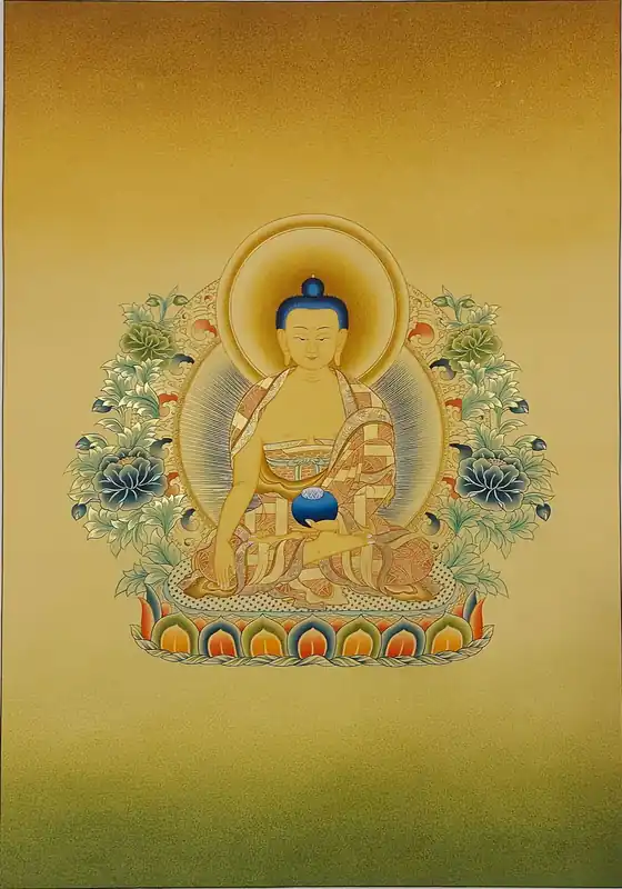 Art bouddhiste Karma Gadri du Bouddha Shakyamuni