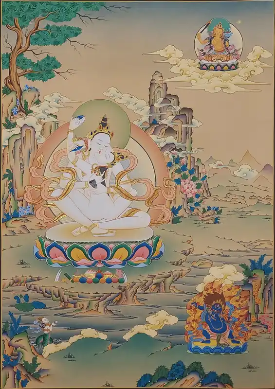L’art du Karma Gadri dans le Vajrasattva
