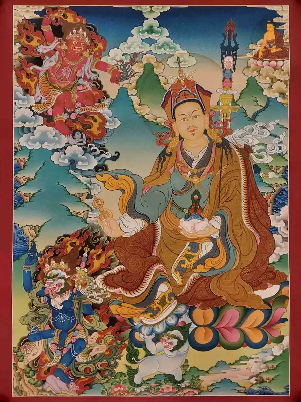 L’art traditionnel thangka de Padmasambhava