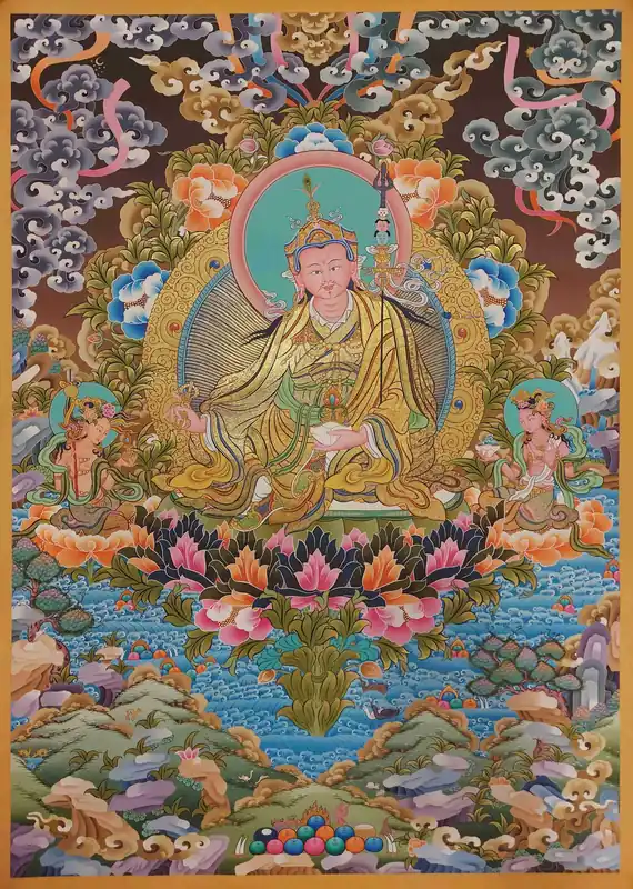 Art bouddhiste thangka de Padmasambhava