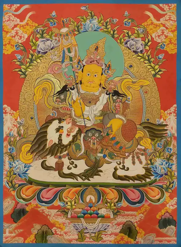 Thangka de Jambhala du Népal