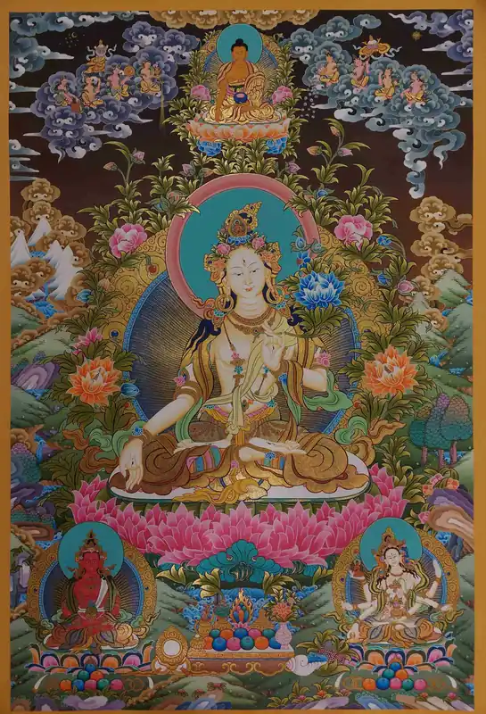 Tangka de la Tara Blanche avec Aparmita