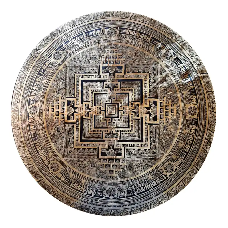 Gong sculpté de Kalachakra