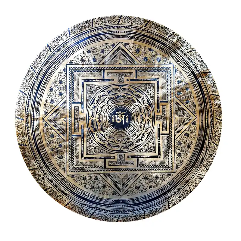 Gong sculpté Om