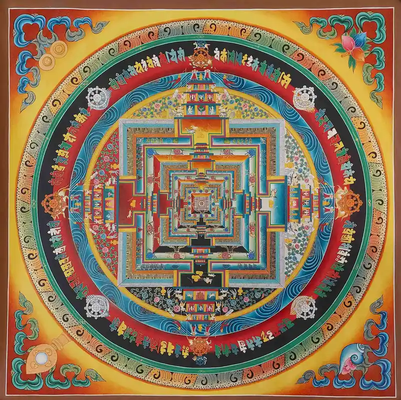 Mandala bouddhiste de Kalachakra du Népal