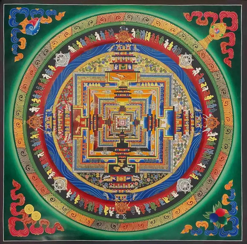 Mandala Kalachakra tibétain du Népal