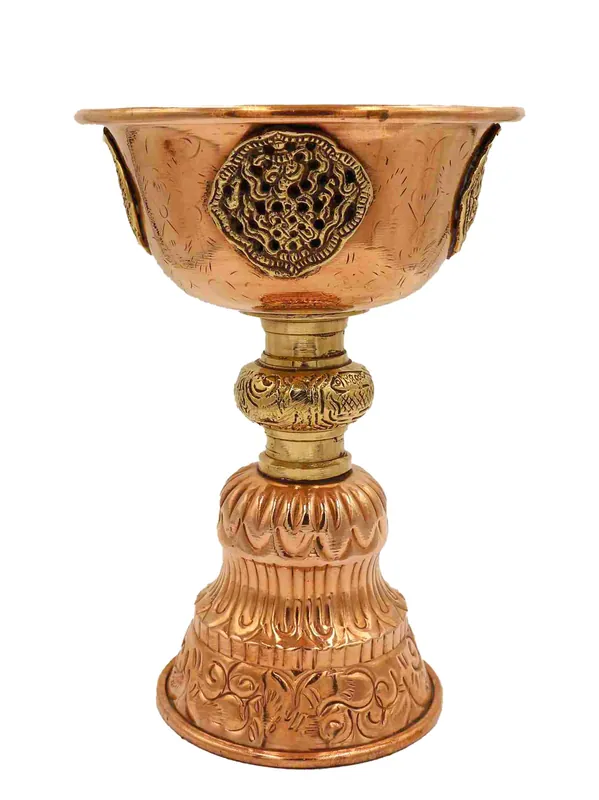 Offrande bouddhiste de lampe à beurre