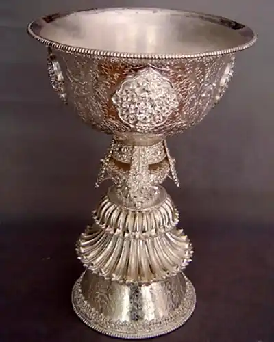 Lampe à beurre en argent