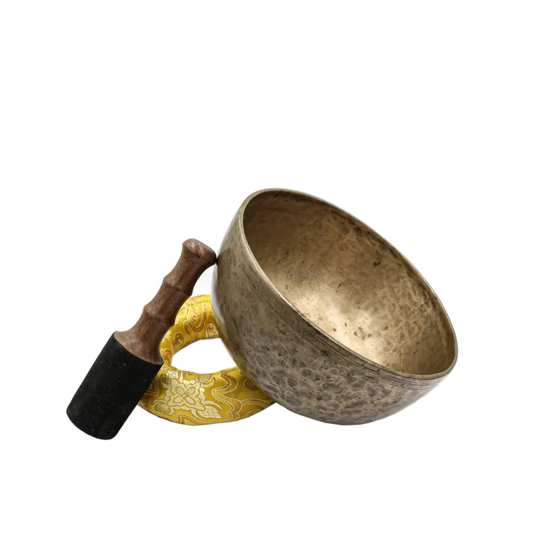 Bol chantant bouddhiste Jambati de 10 cm, battu à la main.